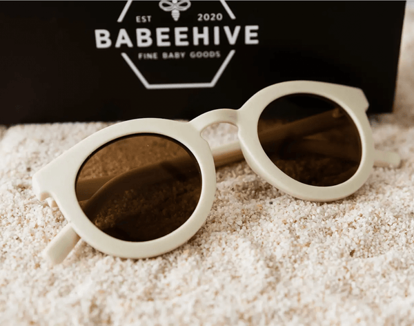 Toddler & Kid Retro Sunglasses - White - Babeehive Goods - Terra Cotta Gorge Co.