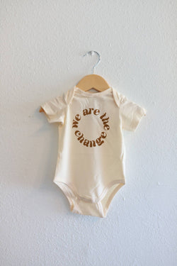 We Are The Change Onesie Baby Bodysuit - Polished Prints - Terra Cotta Gorge Co.