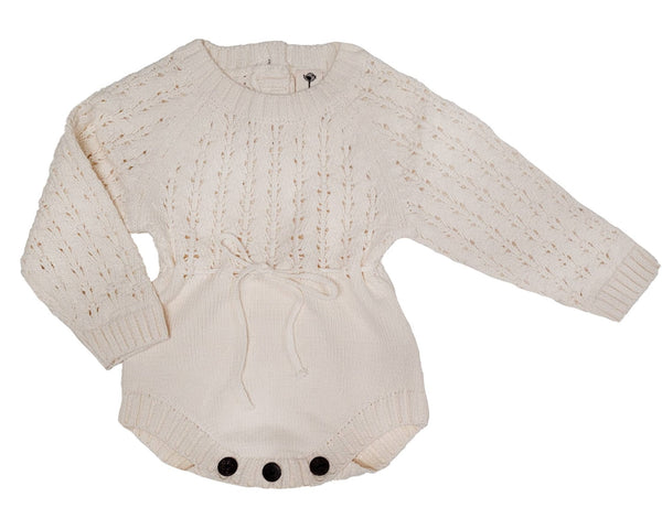 Zoya Cotton Sweater Romper - Terra Cotta Gorge Co.